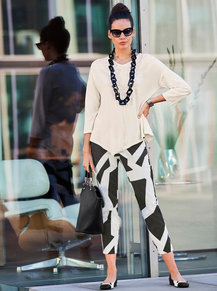 heine Strickpullover V-Ausschnitt-Pullover . von heine