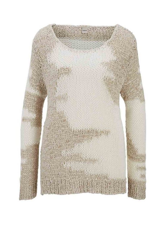 heine Troyer HEINE Damen Grobstrickpullover, beige-ecru von heine