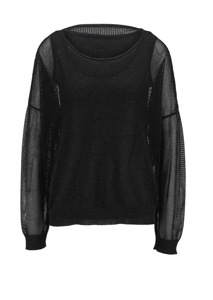 heine Troyer HEINE Damen Pullover + Feinstricktop, schwarz von heine