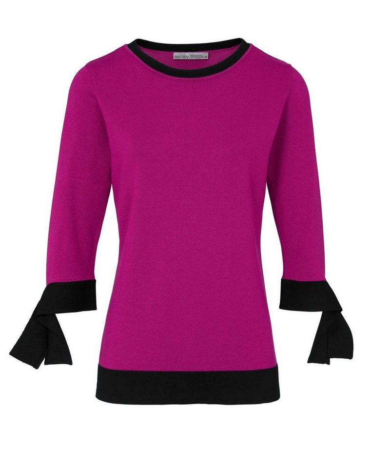 heine Troyer Heine Damen Feinstrickpullover, pink-schwarz von heine