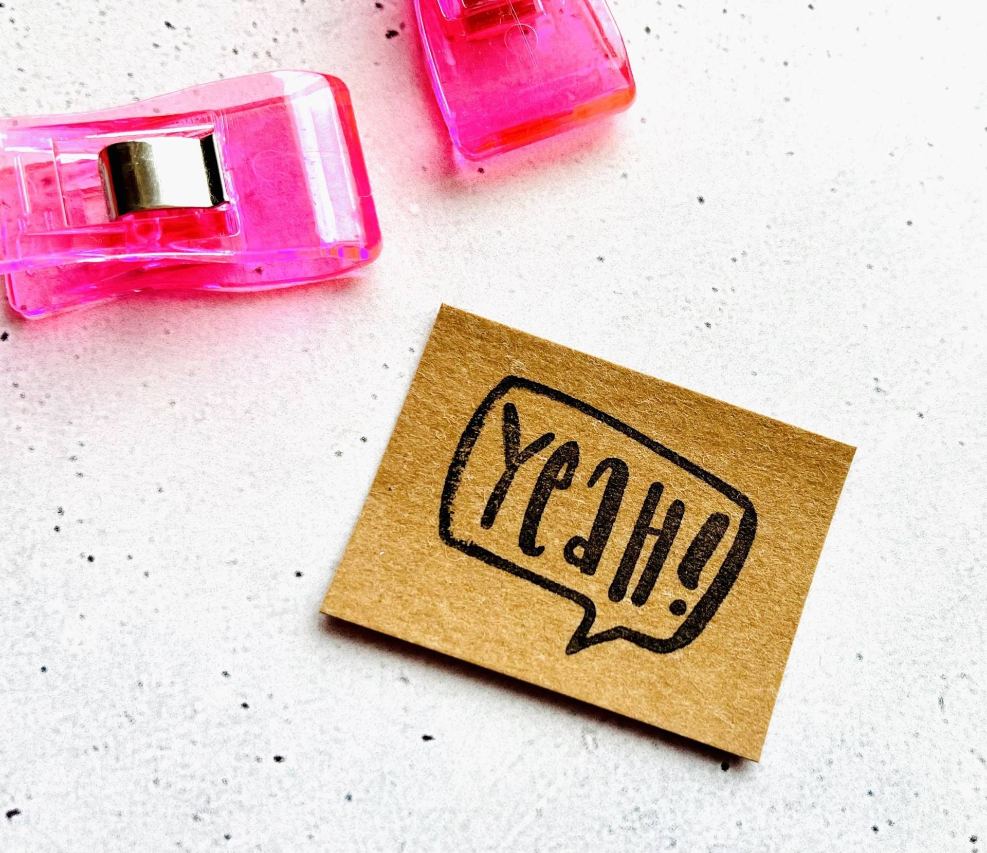 Label "Yeah" Aus Snappap Zum Aufnähen Label "Yeah" Aus Snappap Zum Aufnähen von heiterbiswolkigLabel