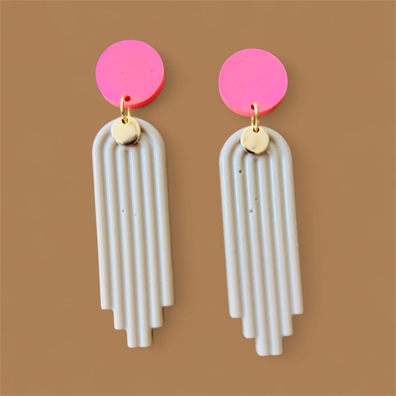 Ohrringe Beige/Pink/Rosa Ohrringe Beige/Pink/Rosa von hejJanina