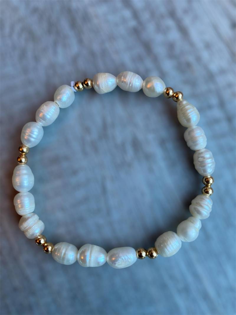 Perlenarmband Süsswasserperlen Perlenarmband Süsswasserperlen von hejJanina