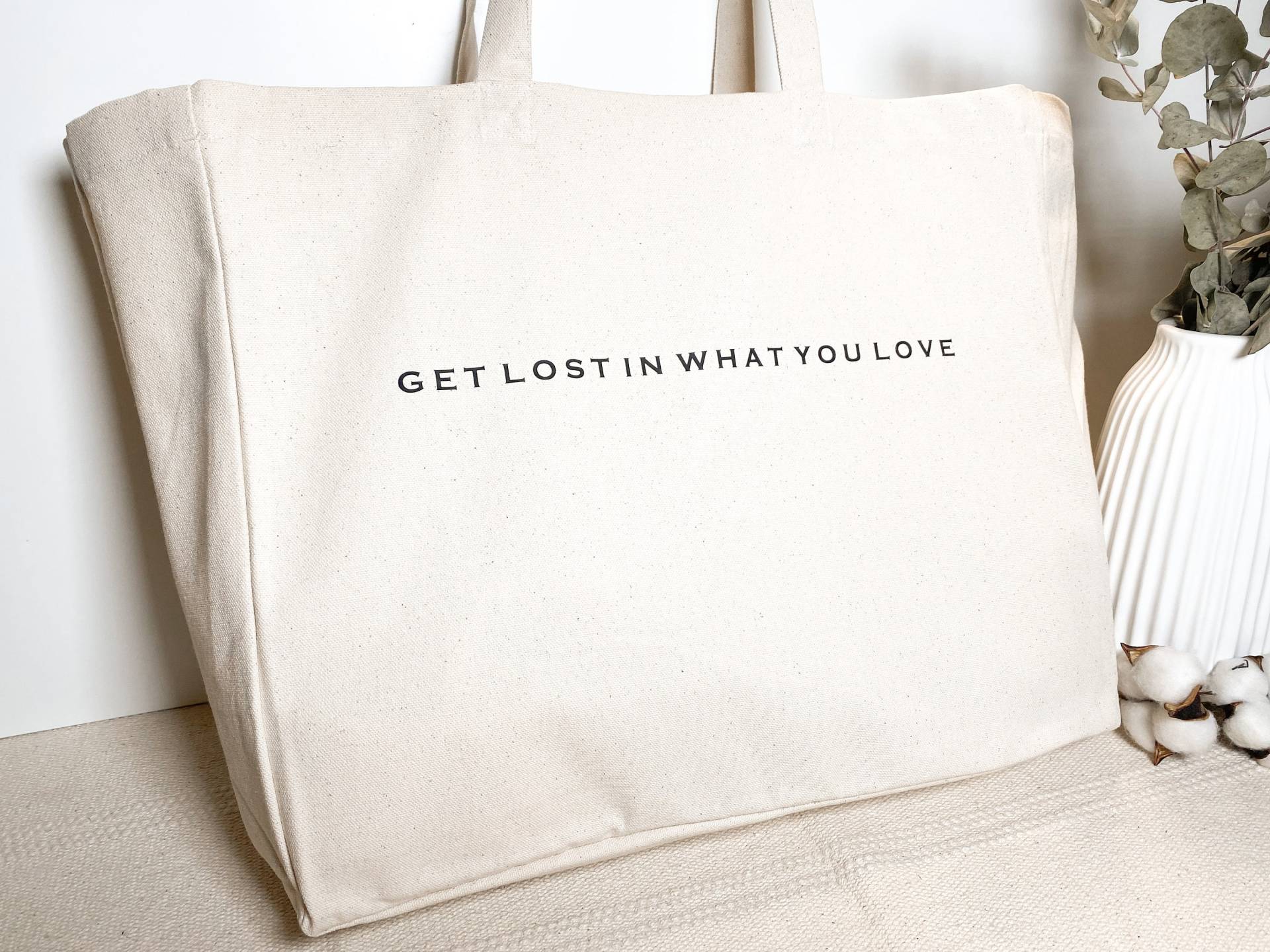 Baumwolltasche I Große Tasche Bedruckt Mit Spruch Personalisiert Shopper Bag Stofftasche Weihnachtsgeschenk Beige Get Lost In Baumwolltasche I Große Tasche Bedruckt Mit Spruch Personalisiert Shopper Bag Stofftasche Weihnachtsgeschenk Beige Get Lost In von hejLine