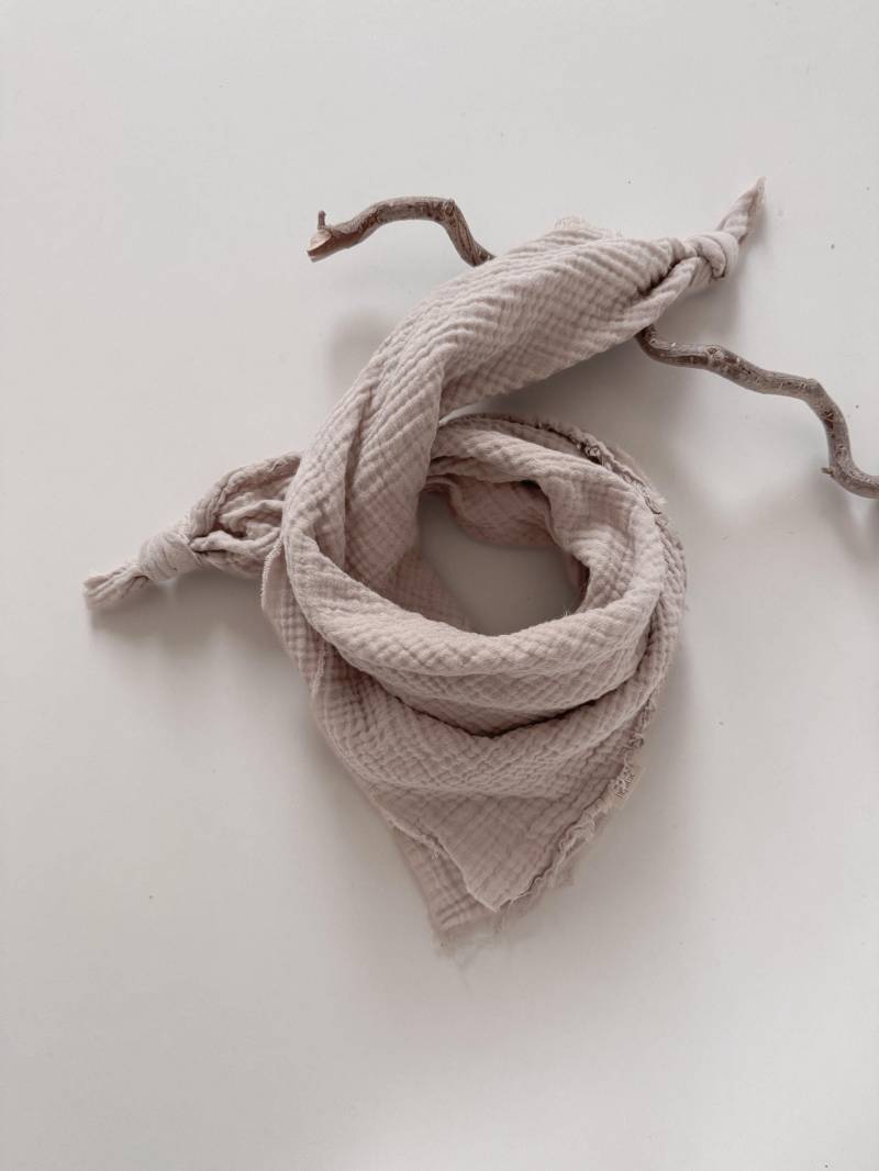 Musselin Scarf Beige | Halstuch Schal Musselintuch von hejLittle