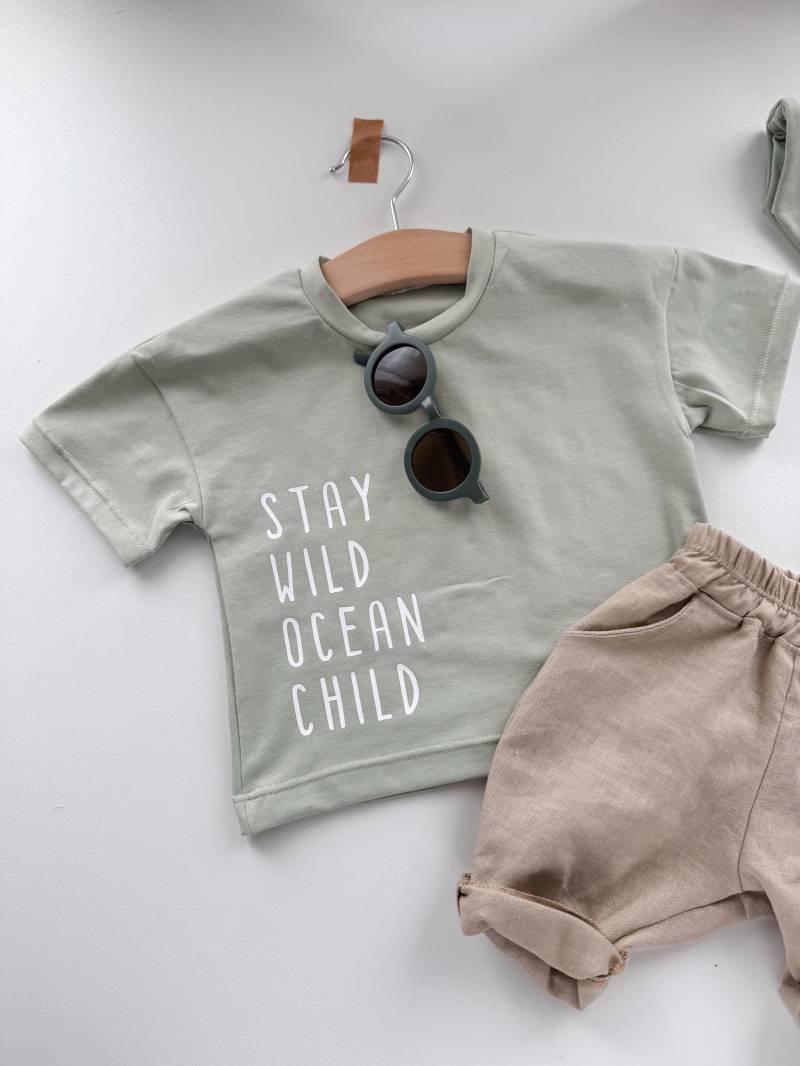 T-Shirt Ocean Child | Biojersey Baby & Kid Shirt Sommershirt T-Shirt von hejLittle