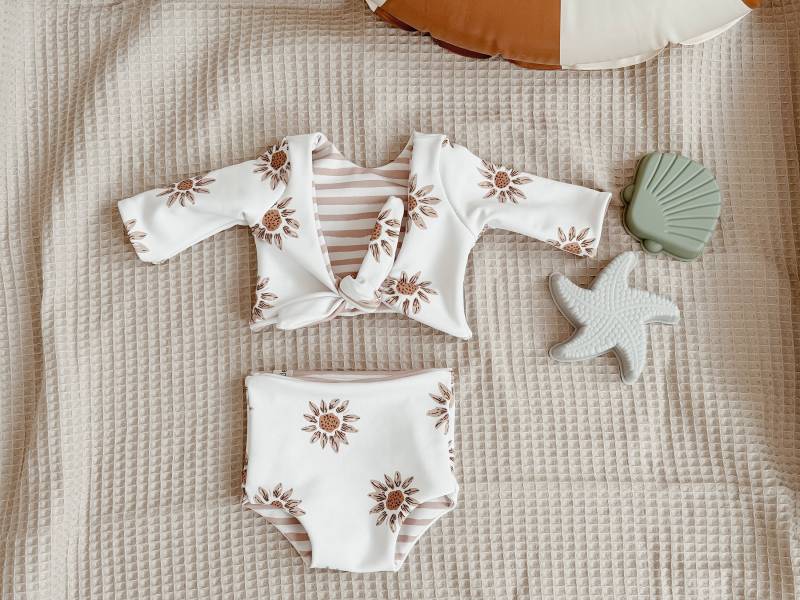 Uv-Kleidung Zweiteiler Wendbar Upf50+ | Schutzkleidung Badekleidung Badeanzug Schwimmanzug Baby Kids von hejLittle