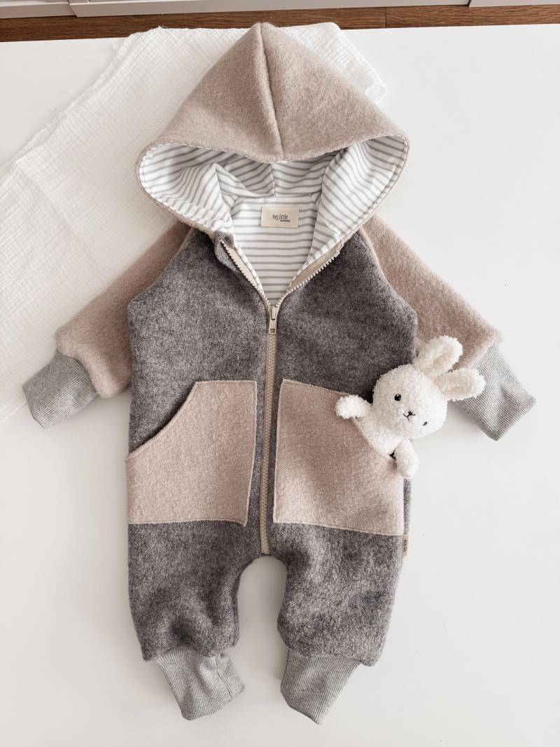 Wollwalkanzug Colorblock Für Babys & Kleinkinder | Baby Wollwalkoverall Kinder von hejLittle
