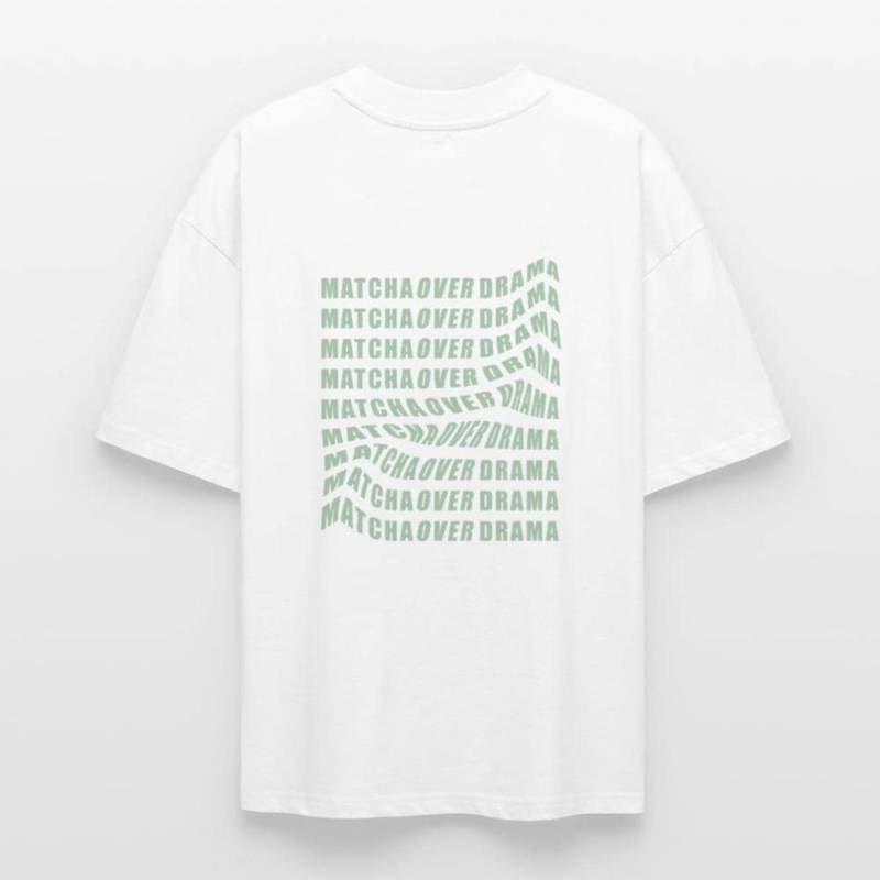 Matcha Over Drama T-Shirt Oversized Mit Aufdruck in Hellgrün, Verschiedene Farben, Matchalover Matcha Over Drama T-Shirt Oversized Mit Aufdruck in Hellgrün, Verschiedene Farben, Matchalover von hejcarodesign