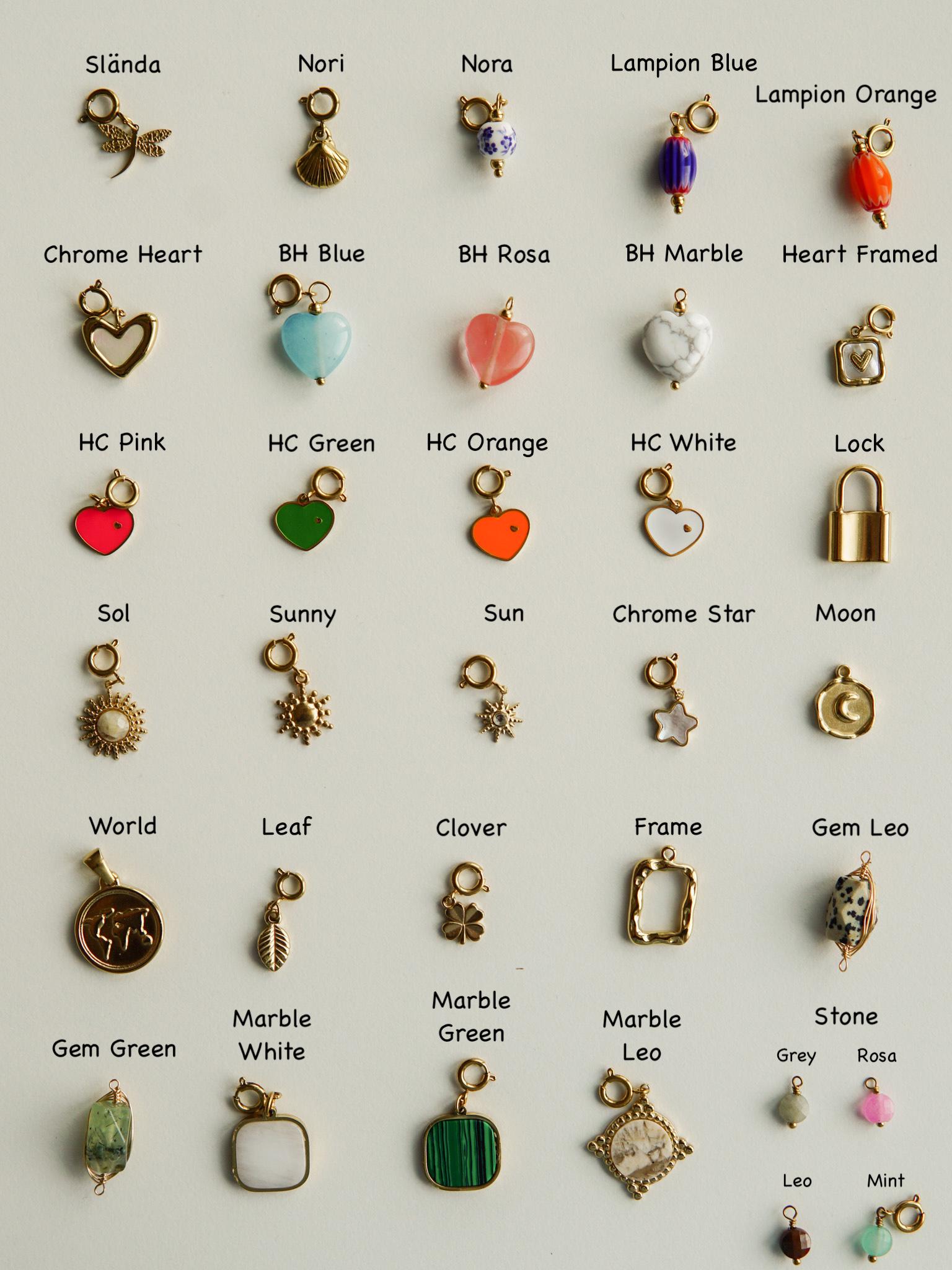 Creolen Gold Mit Charms, Charmsohrringe, Hoops Charmscreolen - Hejgreta von hejgreta