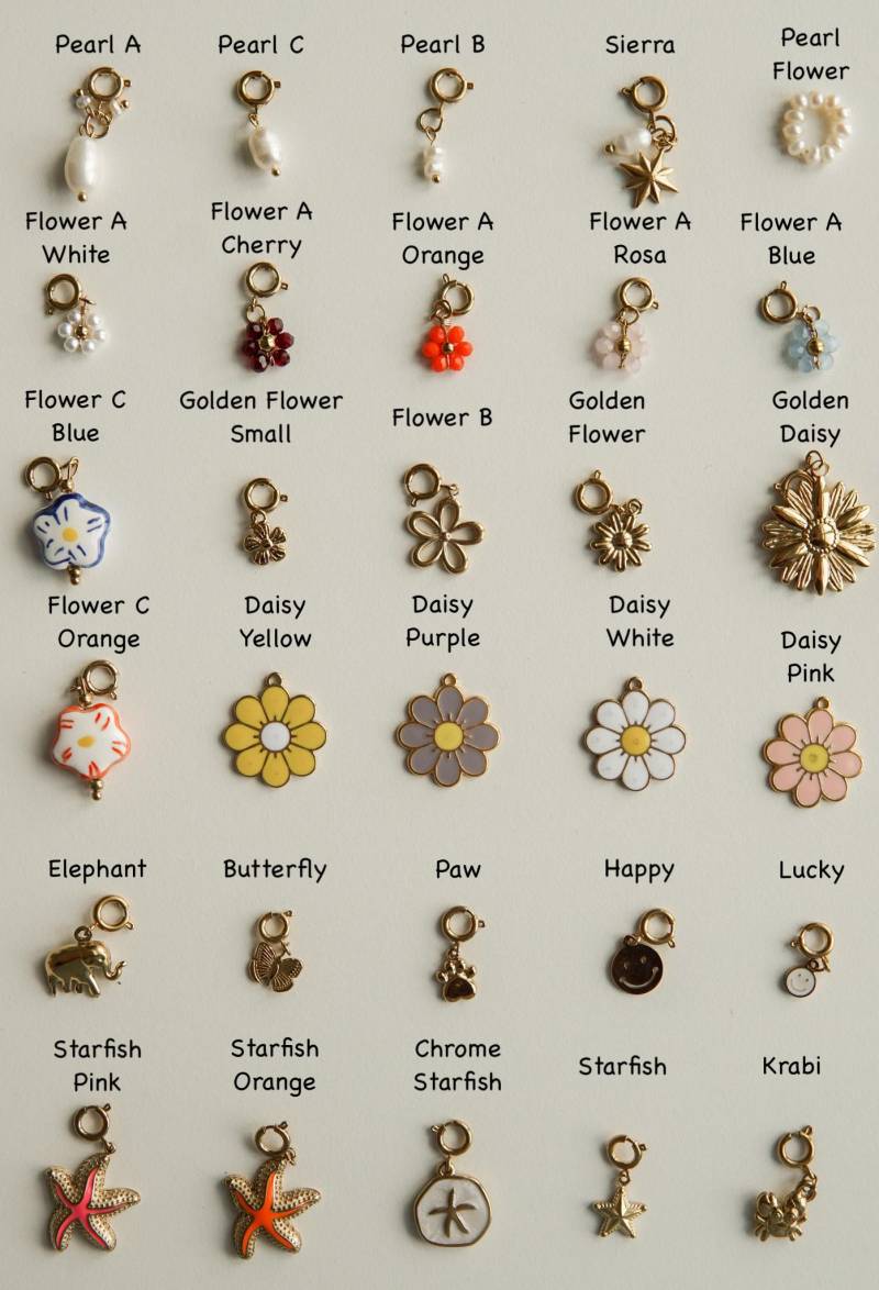 Gliederkette Mit Charms, Charmsgliederkette, Personalisierbare Kette, Charms - Hejgreta von hejgreta