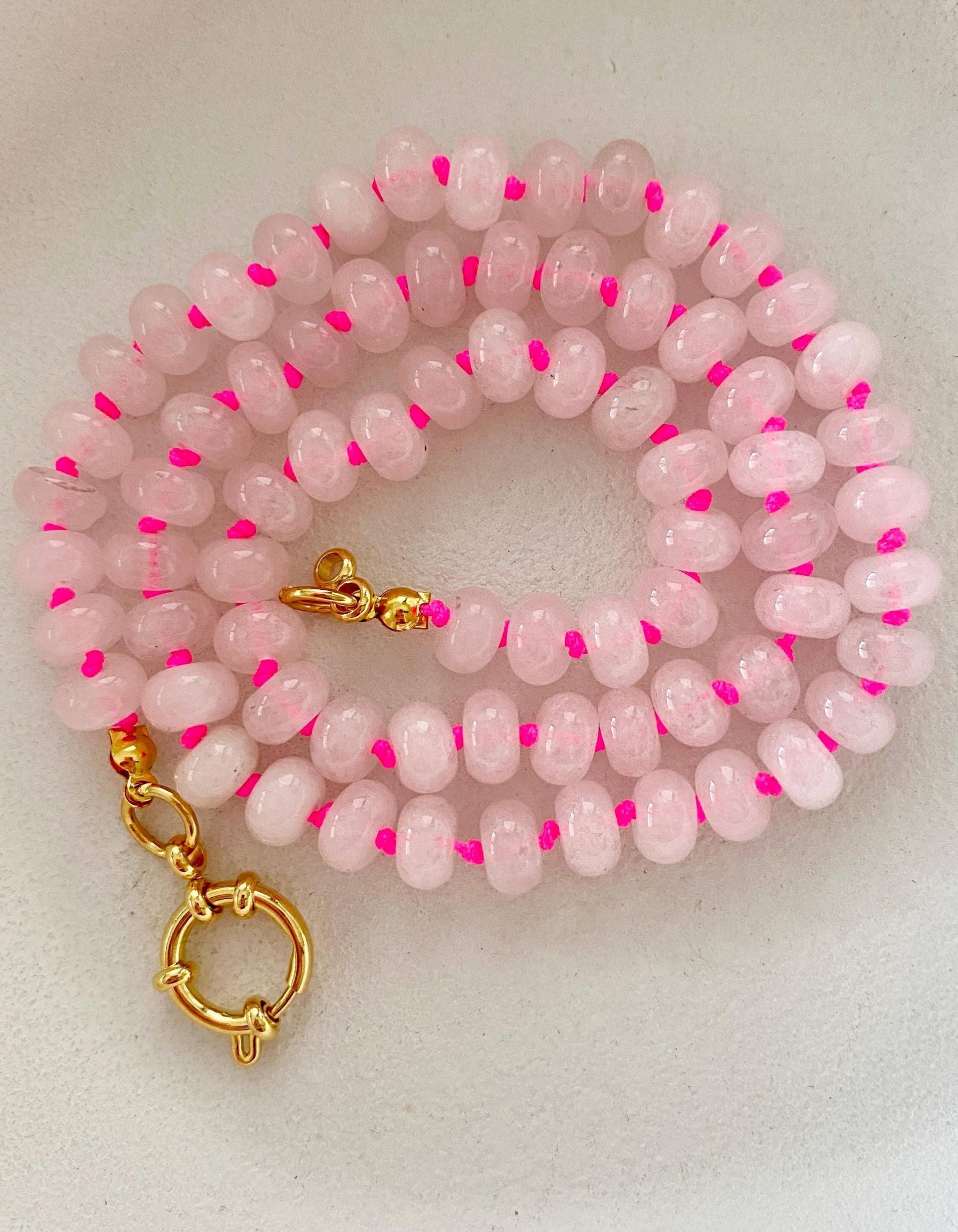 Mondstein Edelsteinkette - Handgeknüpfte Halskette 18K Vergoldet Naturstein Unikat Boho Schmuck Geschenk Für Frauen Mondstein Edelsteinkette - Handgeknüpfte Halskette 18K Vergoldet Naturstein Unikat Boho Schmuck Geschenk Für Frauen von hejnoa
