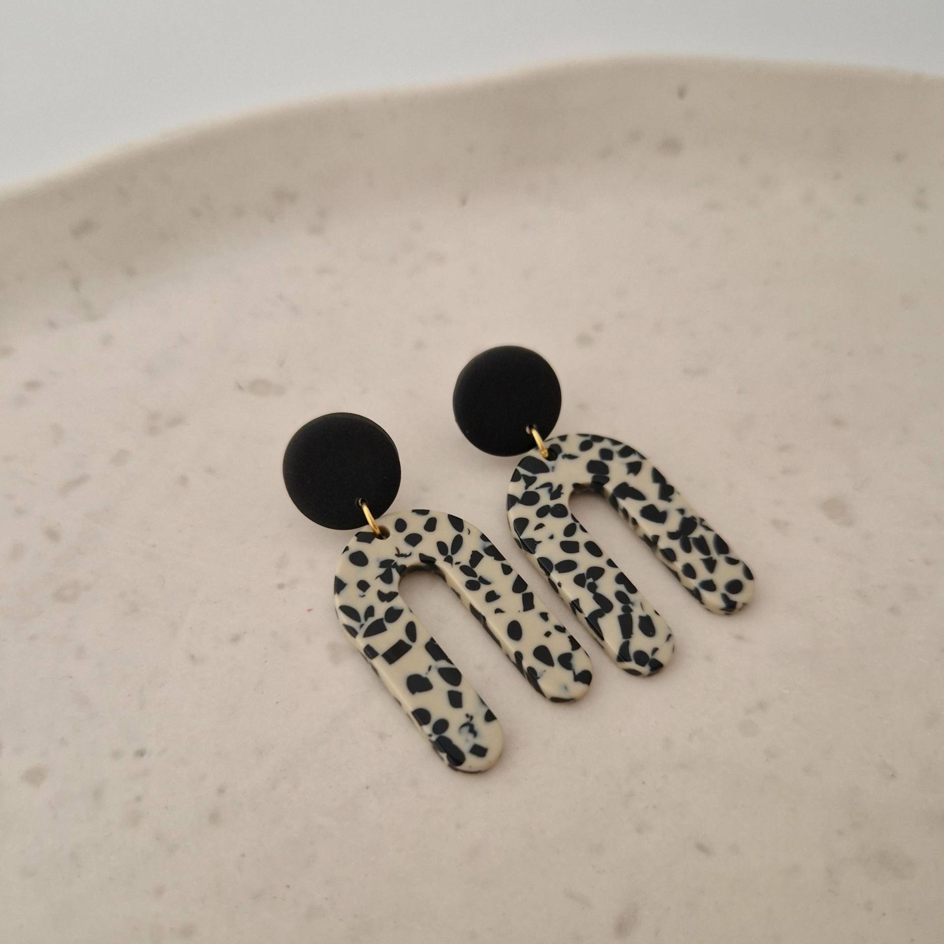 Lilith Ohrringe, Leichte Terrazzo Statement Ohrringe Lilith Ohrringe, Leichte Terrazzo Statement Ohrringe von hejsmilla