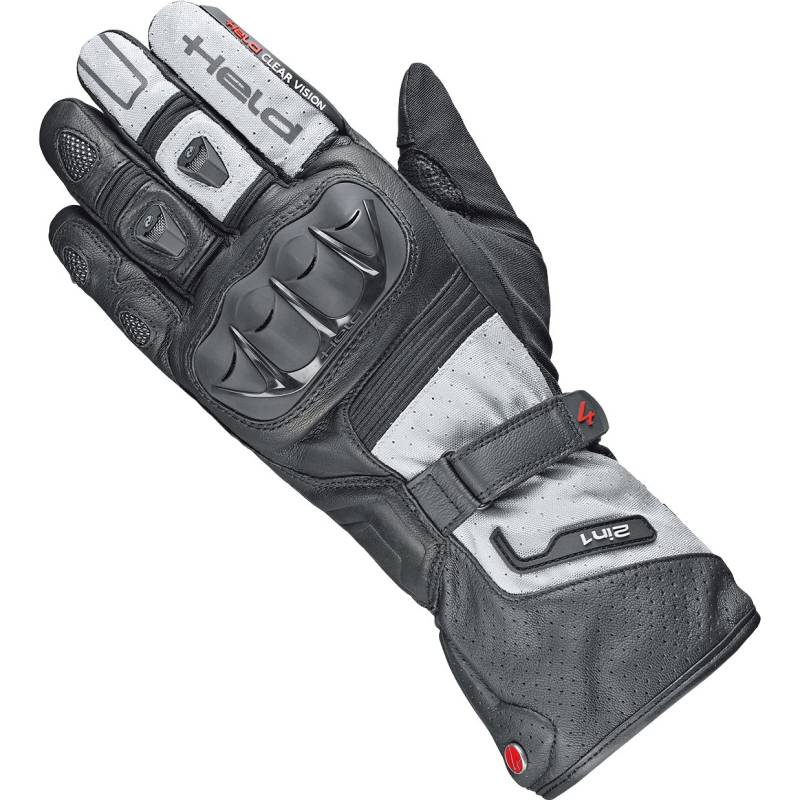 Held Air'N Dry II Leder-/Textilhandschuh lang grau 10 Herren von held