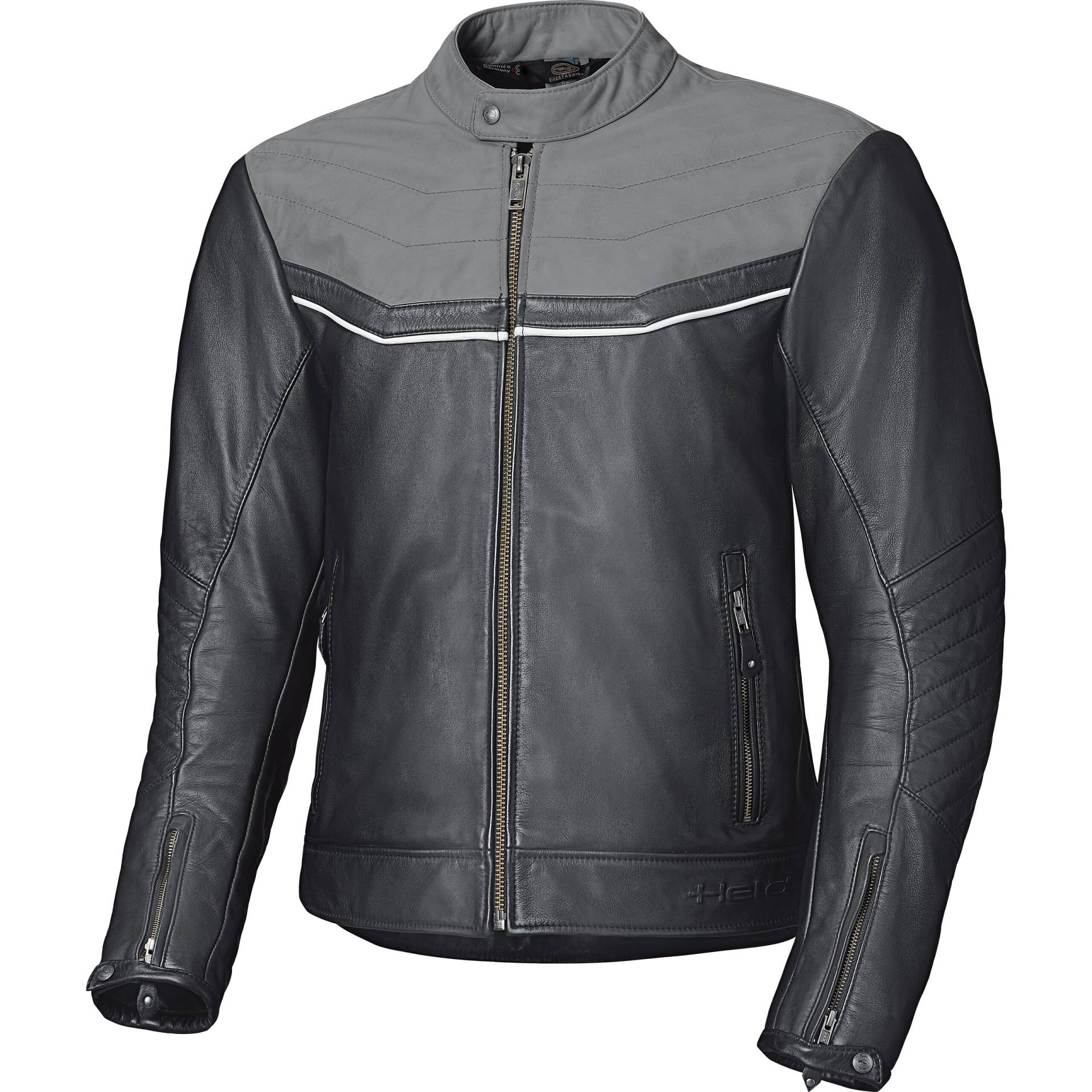 Held Heyden Lederjacke schwarz/grau 52 Herren von held