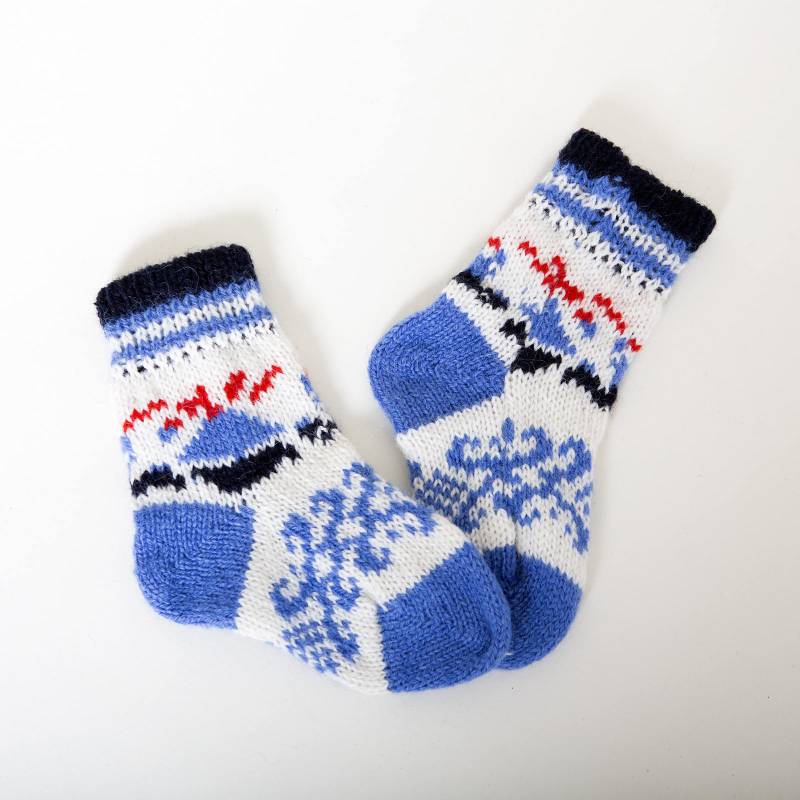 Blaue Baby-Socken, Socken Geschenk Für Eltern, Baby, Geschenk, Schiff Socken, Handgefertigten Wollsocken, Weiße Eco Freundliche Baby Boy von helgihandicraft