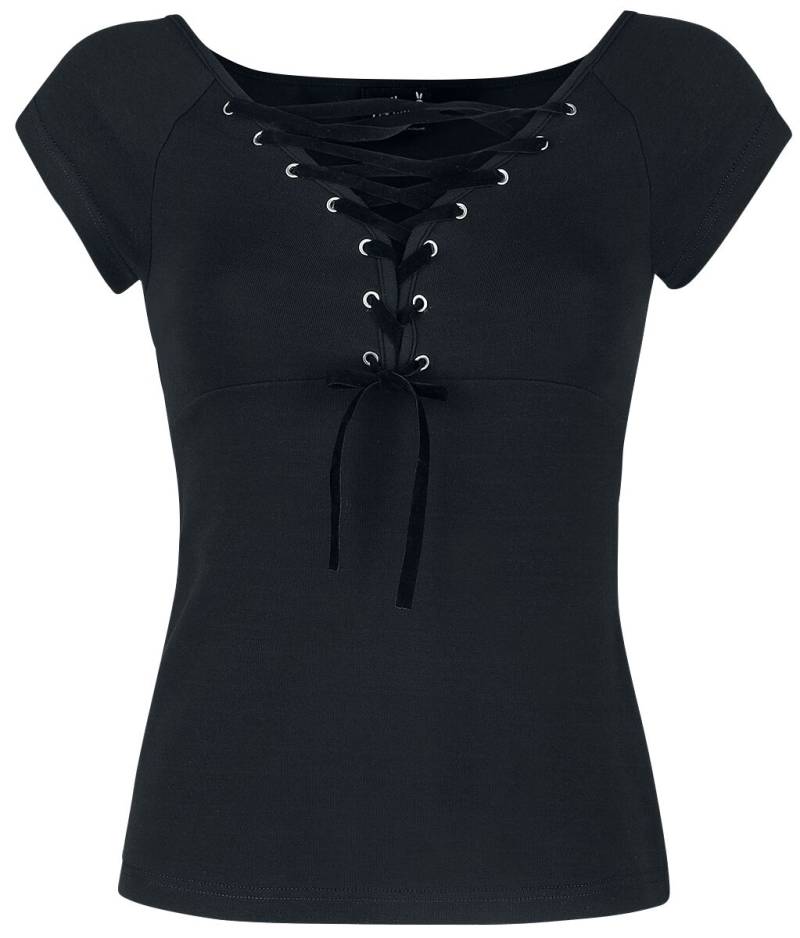 Hell Bunny Belladonna Top T-Shirt schwarz in L Hell Bunny Belladonna Top T-Shirt schwarz in L von hell bunny