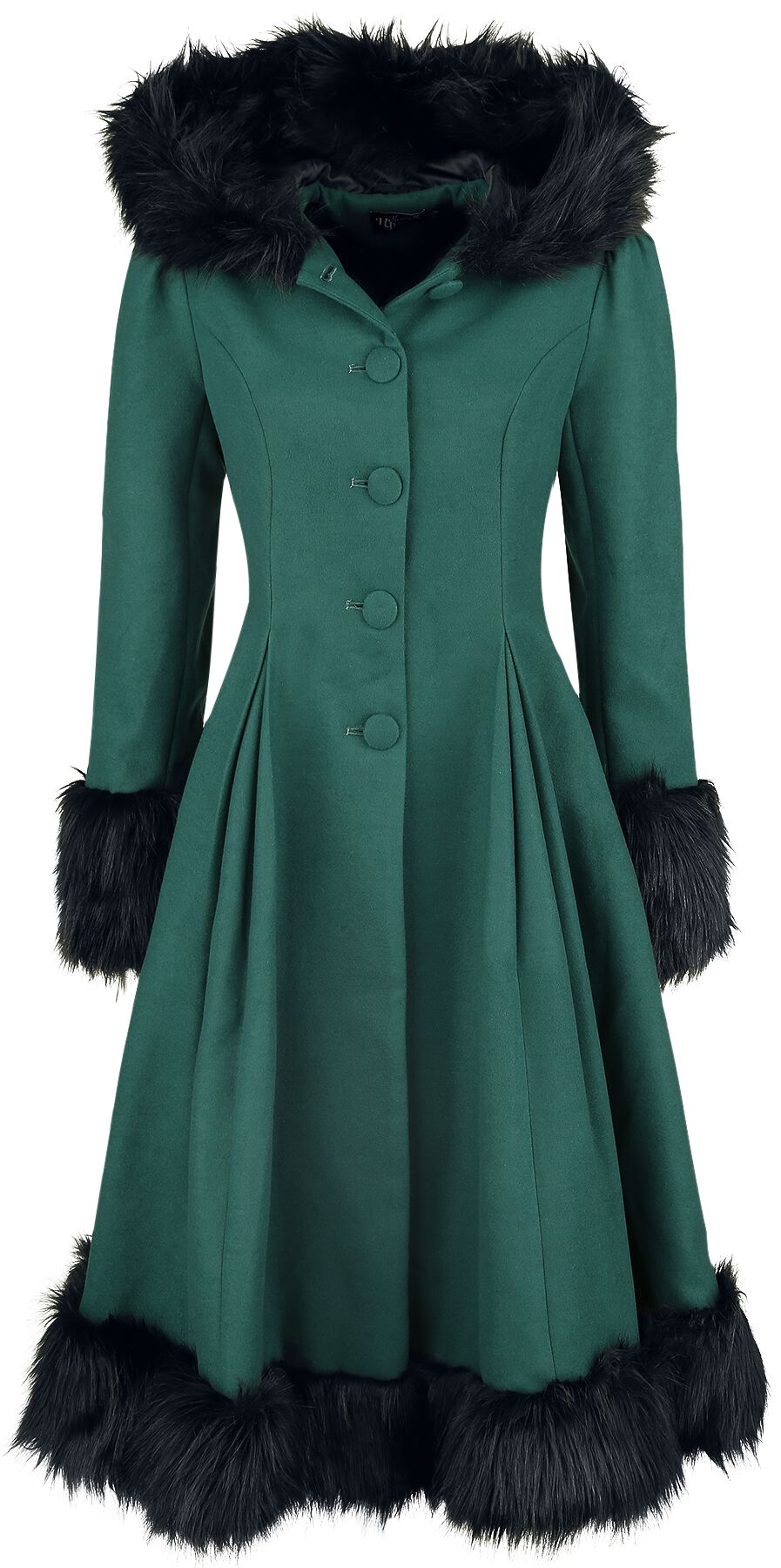 Hell Bunny Elvira Coat Mantel petrol in XL Hell Bunny Elvira Coat Mantel petrol in XL von hell bunny