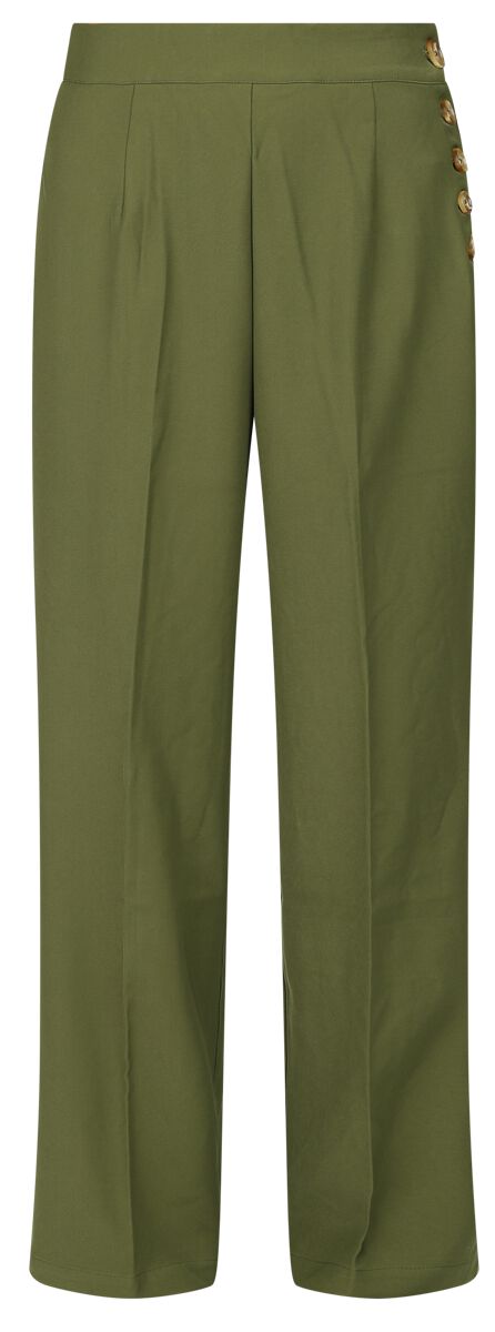 Hell Bunny Ginger Swing Trousers Stoffhose grün in S von hell bunny