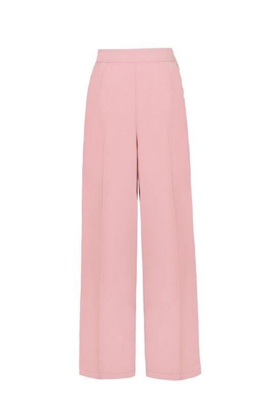 Hell Bunny Giselle Trousers Stoffhose rosa in M von hell bunny