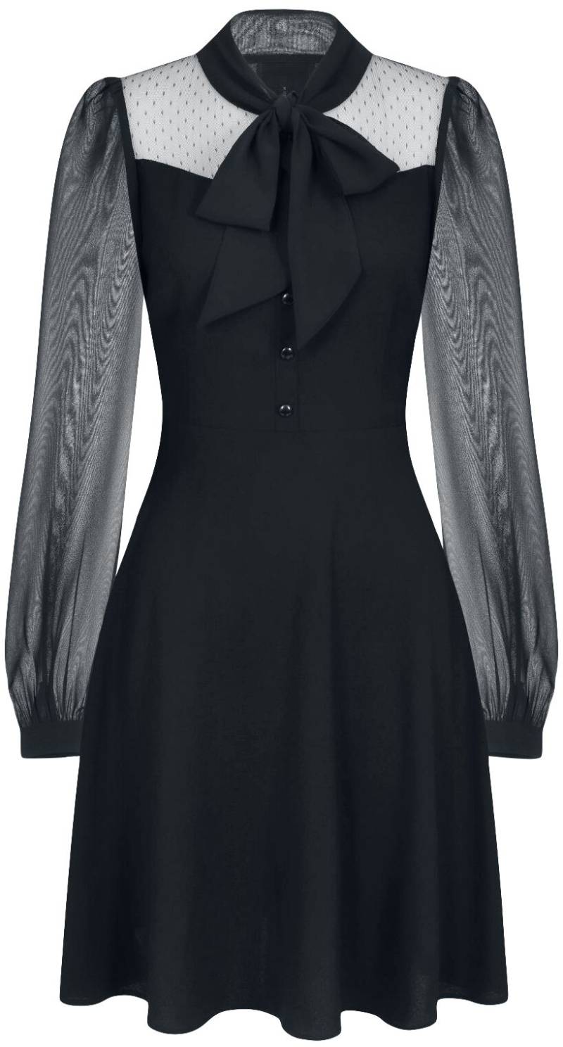 Hell Bunny - Gothic Kleid knielang - Darcia Mid Dress - XS bis 4XL - für Damen - Größe XXL - schwarz Hell Bunny - Gothic Kleid knielang - Darcia Mid Dress - XS bis 4XL - für Damen - Größe XXL - schwarz von hell bunny