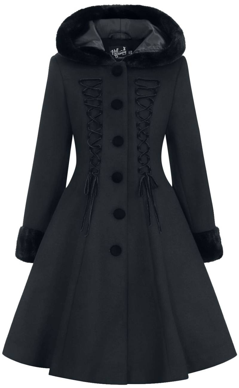 Hell Bunny - Gothic Mantel - Amaya Coat - XS bis 4XL - für Damen - Größe XL - schwarz Hell Bunny - Gothic Mantel - Amaya Coat - XS bis 4XL - für Damen - Größe XL - schwarz von hell bunny