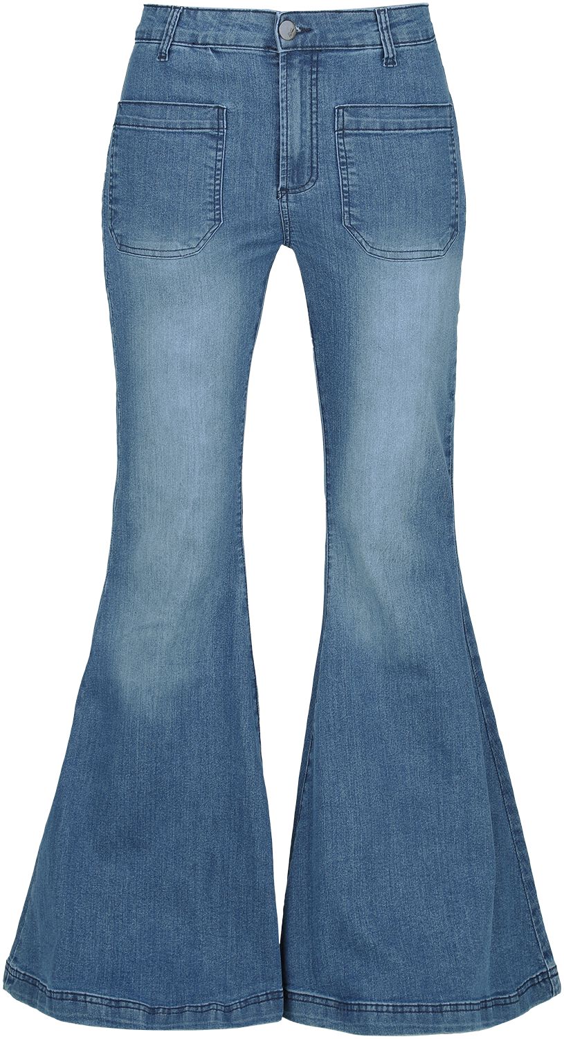 Hell Bunny Jeans - Janis Jeans - XS - für Damen - Größe XS - blau von hell bunny