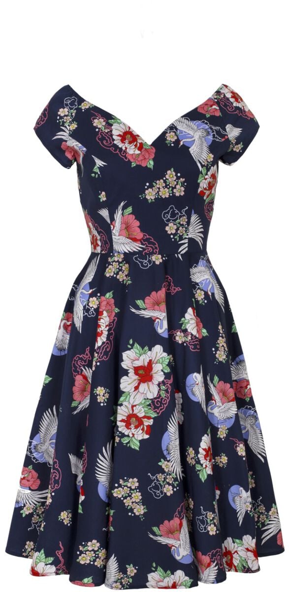 Hell Bunny Misa Midi Dress Mittellanges Kleid multicolor in XL von hell bunny