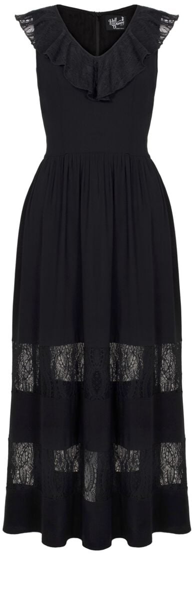 Hell Bunny Mortem Maxi Dress Langes Kleid schwarz in XXL von hell bunny