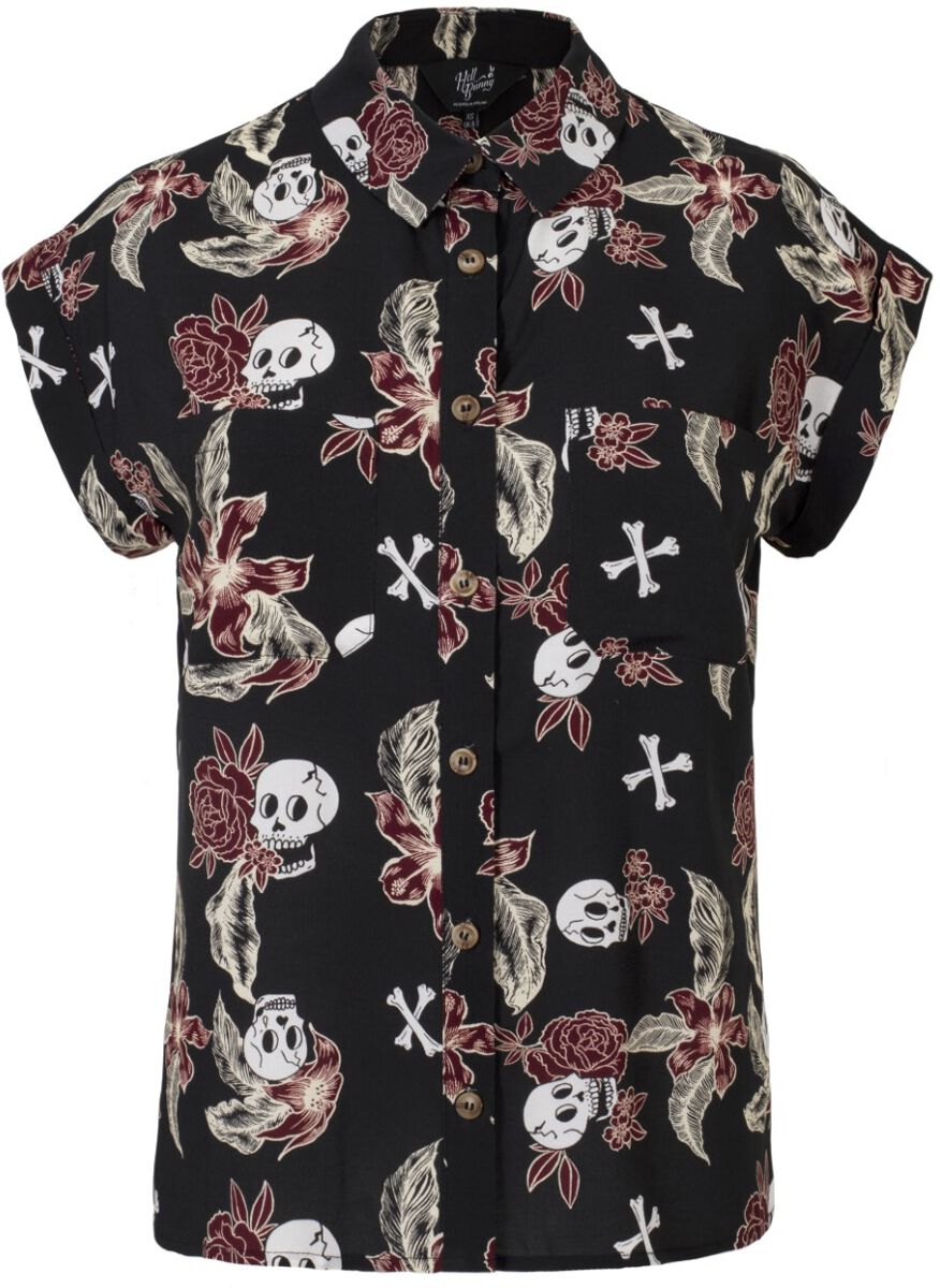 Hell Bunny - Rockabilly Bluse - Alani Shirt - XS bis XL - für Damen - Größe M - multicolor von hell bunny