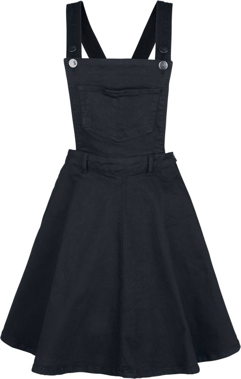 Hell Bunny - Rockabilly Kleid knielang - Dakota Pinafore Dress - XS bis 4XL - für Damen - Größe S - schwarz Hell Bunny - Rockabilly Kleid knielang - Dakota Pinafore Dress - XS bis 4XL - für Damen - Größe S - schwarz von hell bunny