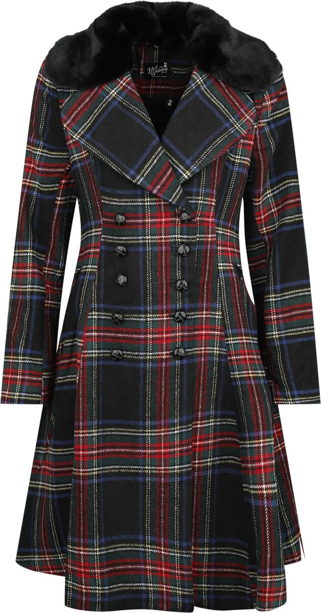 Hell Bunny - Rockabilly Mantel - Forester Coat - XS bis XXL - für Damen - Größe S - multicolor von hell bunny