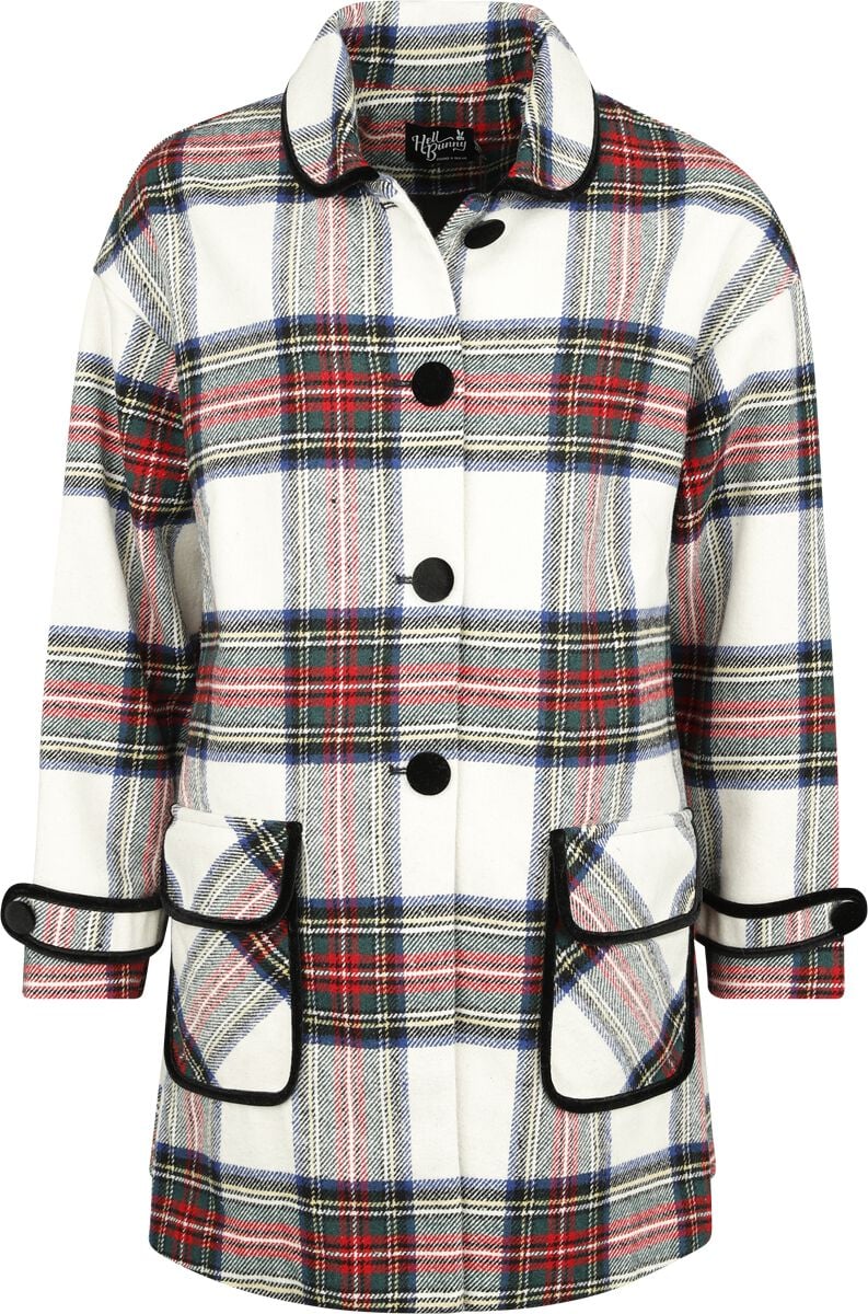 Hell Bunny - Rockabilly Mantel - Stanley Coat - XS bis XL - für Damen - Größe L - multicolor von hell bunny