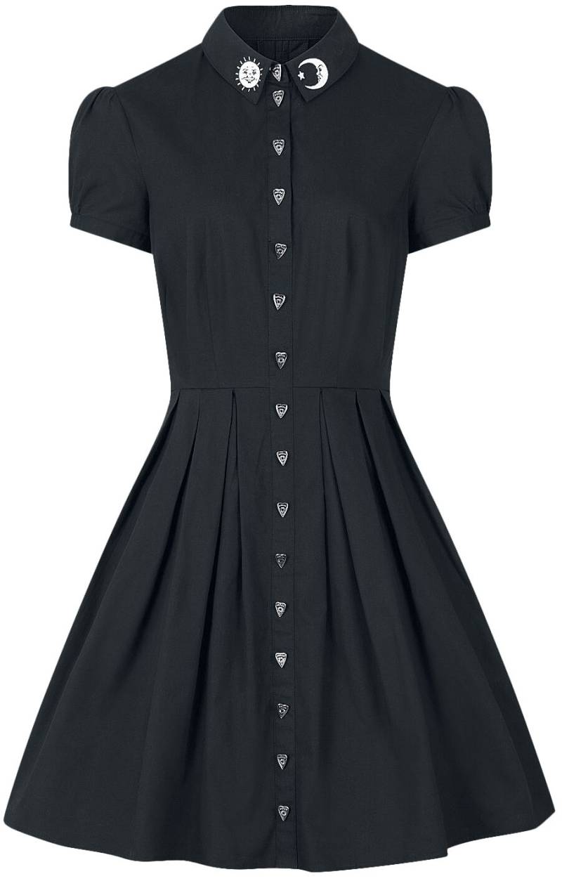 Hell Bunny Samara Dress Mittellanges Kleid schwarz in XS von hell bunny