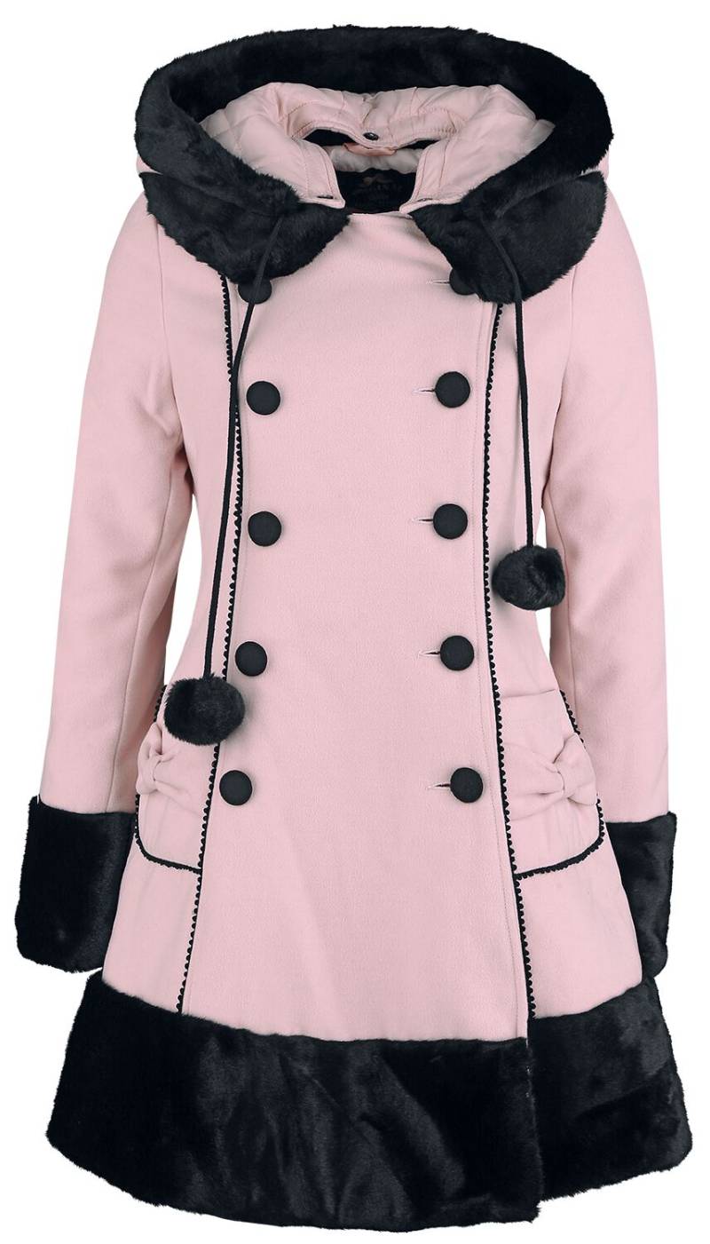Hell Bunny Sarah Jane Coat Wintermantel rosa in L von hell bunny