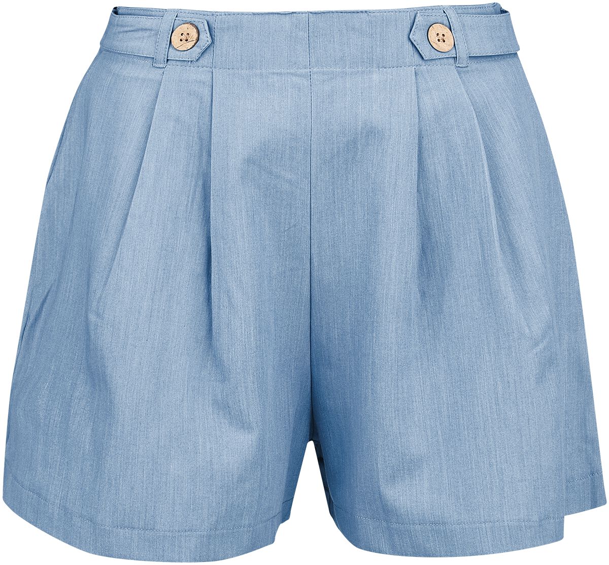 Hell Bunny Short - Utah Shorts - XS bis S - für Damen - Größe S - blau von hell bunny