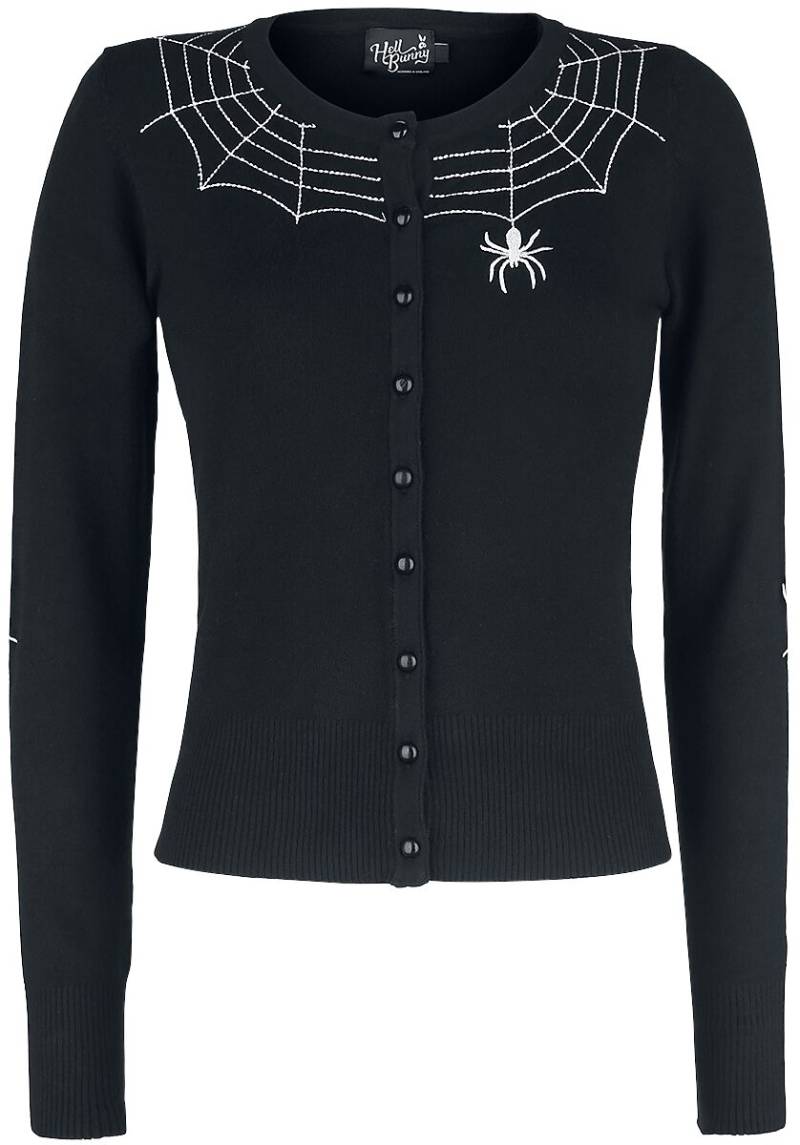 Hell Bunny Spider Cardigan Cardigan schwarz in XS von hell bunny