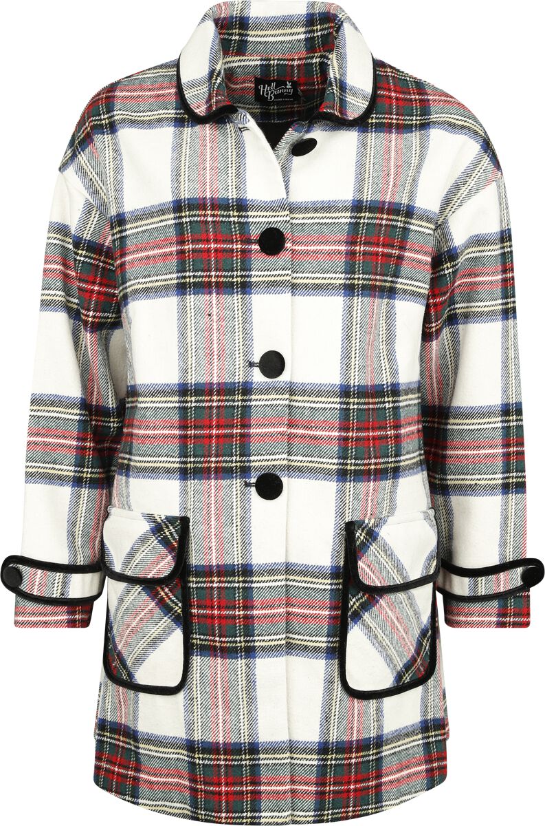 Hell Bunny Stanley Coat Mantel multicolor in XS von hell bunny