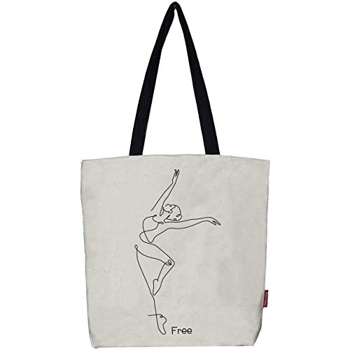 hello-bags Damen B-003-FREE Tote Bag, Ekrü von hello-bags