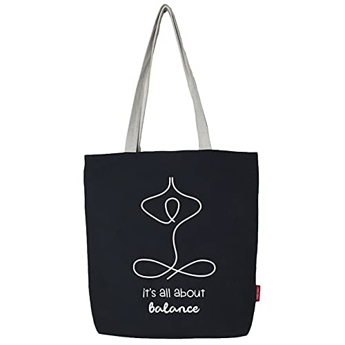 hello-bags Damen N-003-IT´SALLABOUT Tote Bag, Schwarz von hello-bags