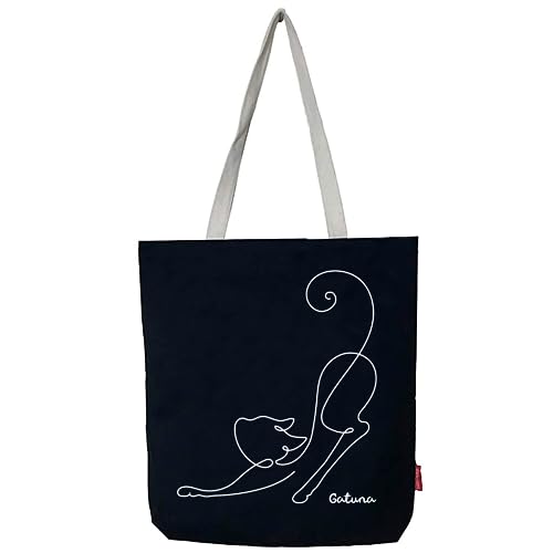 hello-bags Damen N-003-GATUNA Tote Bag, Schwarz von hello-bags