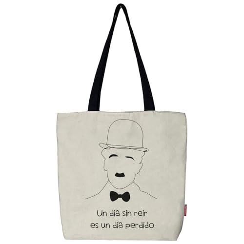 hello-bags. Einkaufstasche mit Reißverschluss, Futter und Innentasche. Außen: 100% Baumwolle. Inklusive schönem Kraft-Umschlag. Modell: Uni. Farbe: Ecru/Schwarz. Maße: 37 x 38 cm., ekrü, L, von hello-bags