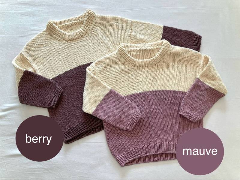 strickpullover Baumwolle Pullover 2 Jahre Kleinkind Sommerpullover Natur Mauve Beere Colorblock 74/80/86 strickpullover Baumwolle Pullover 2 Jahre Kleinkind Sommerpullover Natur Mauve Beere Colorblock 74/80/86 von hellohandknit