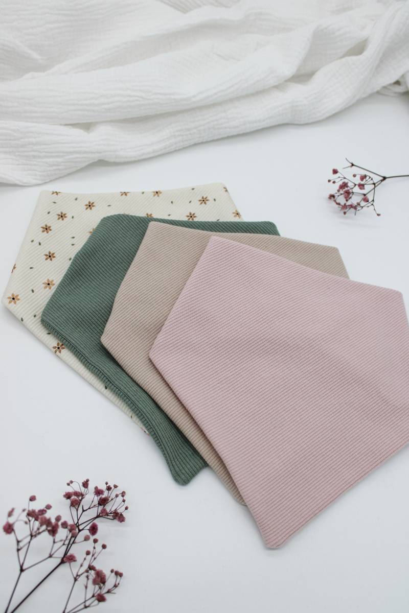Halstuch Rippjersey | Kinder Baby Lätzchen Spucktuch Minimalistisch Minime von hellolittleMINIme