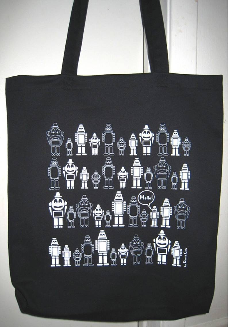Hello Robot Canvas Tasche Hello Robot Canvas Tasche von hellostuff