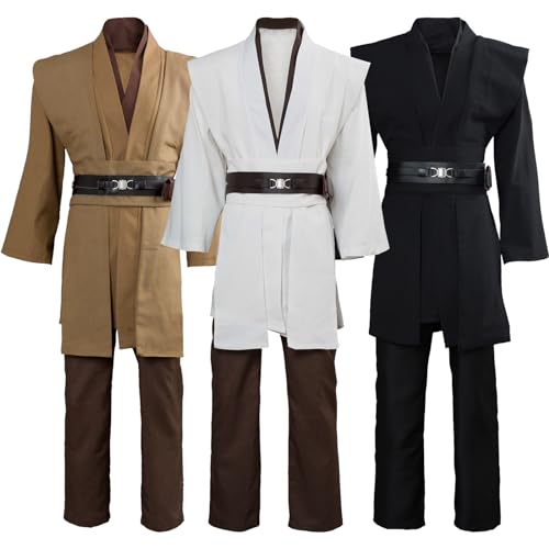 helymore Herren Jedi Kostüm Cosplay Uniform Erwachsene Medieval Wars Kleidung Halloween Cosplay Party Kostüm Set, XXL helymore Herren Jedi Kostüm Cosplay Uniform Erwachsene Medieval Wars Kleidung Halloween Cosplay Party Kostüm Set, XXL von helymore