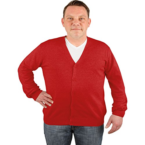 hemmy Fashion Cardigan Strickjacke (5XL / rot) von hemmy Fashion