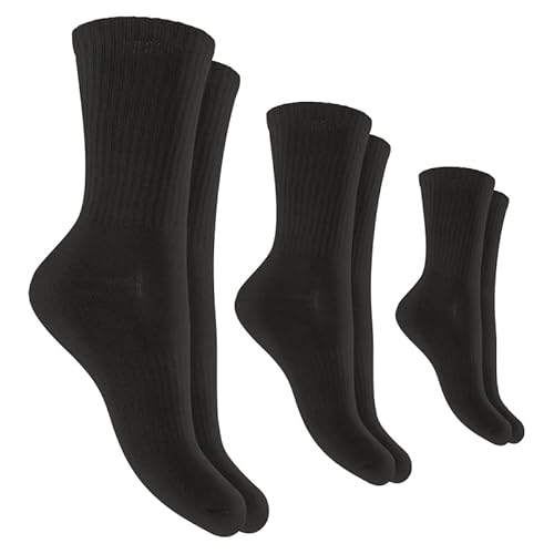 hemmy Fashion Damen / Herren Sport - Socken, ( vers. Größen ) 3er - 24er Pack Klassische Baumwollsocken Atmungsaktiv Frottee - Tennissocken von hemmy Fashion