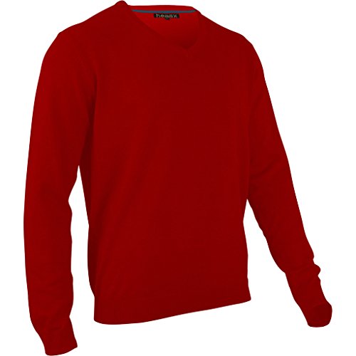 hemmy Fashion Herren Baumwoll Pullover (rot/XL) von hemmy Fashion