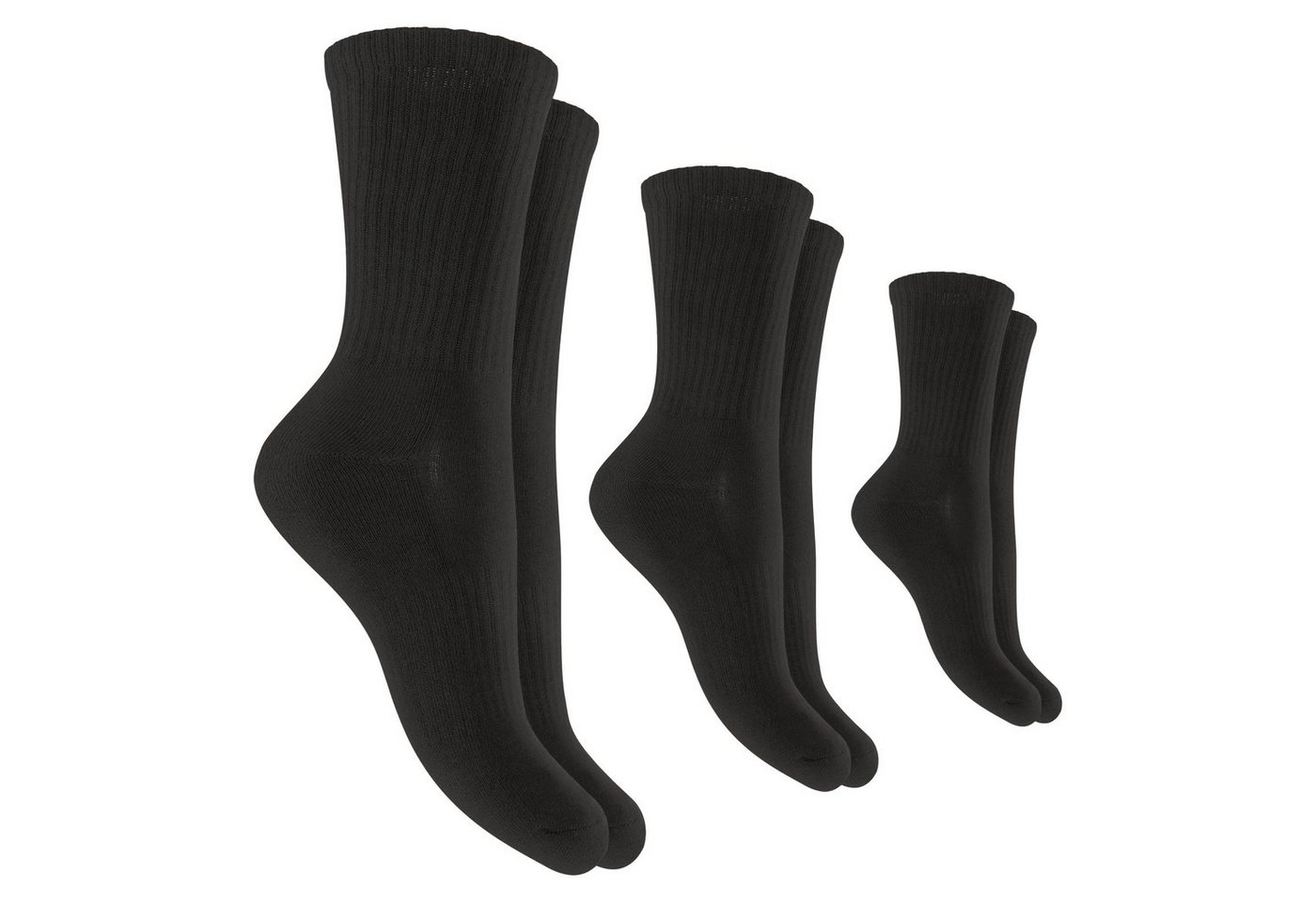 hemmy Fashion Sportsocken Damen / Herren Sport - Socken, (vers. Größen) 3er - 24er Pack" (12-Paar) Klassische Baumwollsocken Atmungsaktiv Frottee - Tennissocken" von hemmy Fashion